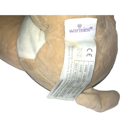 Warmies Weighted 10" Bulldog Therapy Microwavable Heatable Plush Toy - Picture 7 of 7